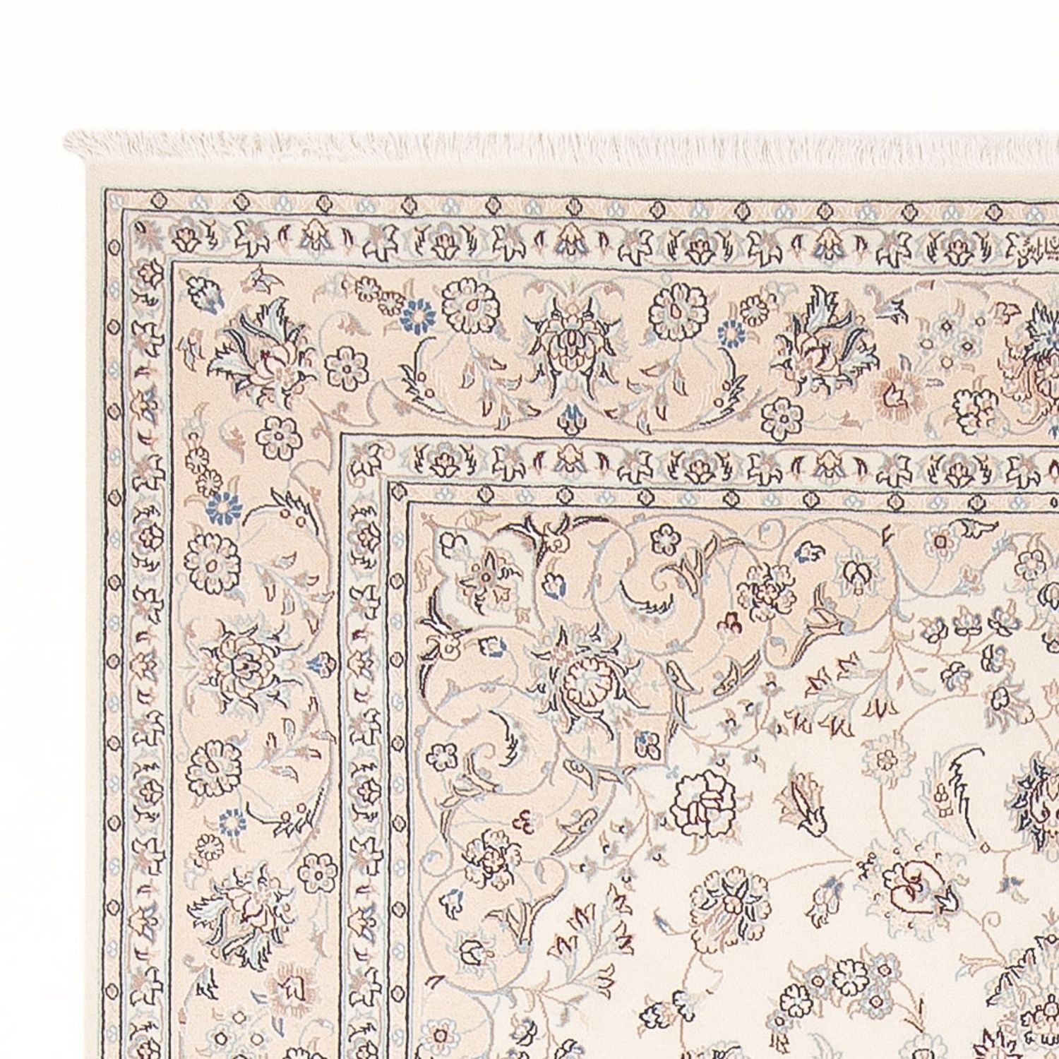 Tapis persan - Nain - Premium - 300 x 198 cm - crème