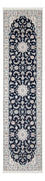 Tapis de couloir Tapis persan - Nain - Premium - 296 x 81 cm - bleu foncé