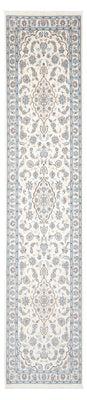 Tapis de couloir Tapis persan - Nain - Premium - 350 x 84 cm - crème