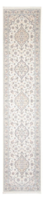 Tapis de couloir Tapis persan - Nain - Premium - 390 x 93 cm - crème