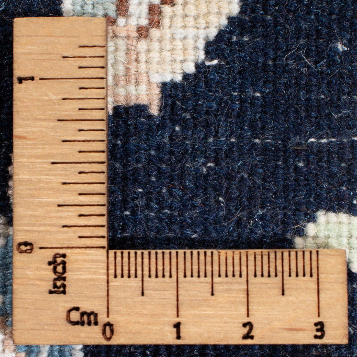 Tapis de couloir Tapis persan - Nain - Premium - 388 x 88 cm - bleu foncé