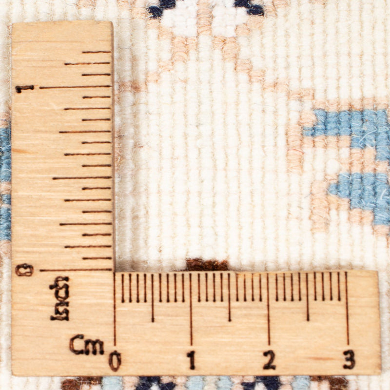 Tapis de couloir Tapis persan - Nain - Premium - 394 x 91 cm - crème