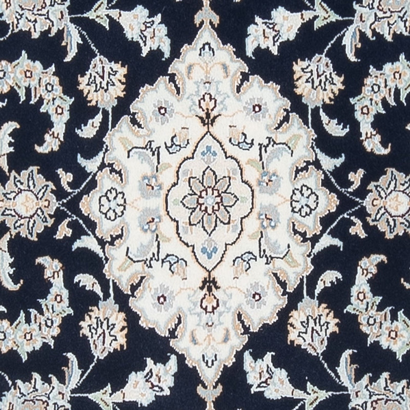 Tapis de couloir Tapis persan - Nain - Premium - 302 x 81 cm - bleu foncé