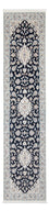 Tapis de couloir Tapis persan - Nain - Premium - 295 x 80 cm - bleu foncé