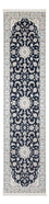 Tapis de couloir Tapis persan - Nain - Premium - 302 x 80 cm - bleu foncé