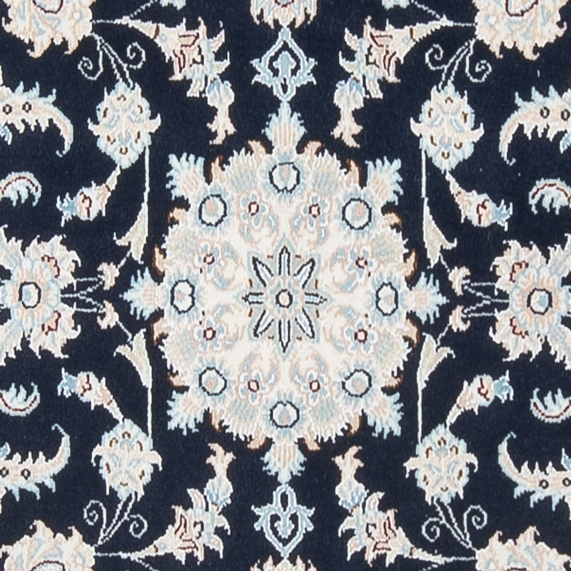Tapis de couloir Tapis persan - Nain - Premium - 302 x 80 cm - bleu foncé