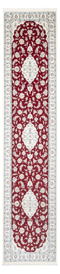 Tapis de couloir Tapis persan - Nain - Premium - 344 x 80 cm - rouge