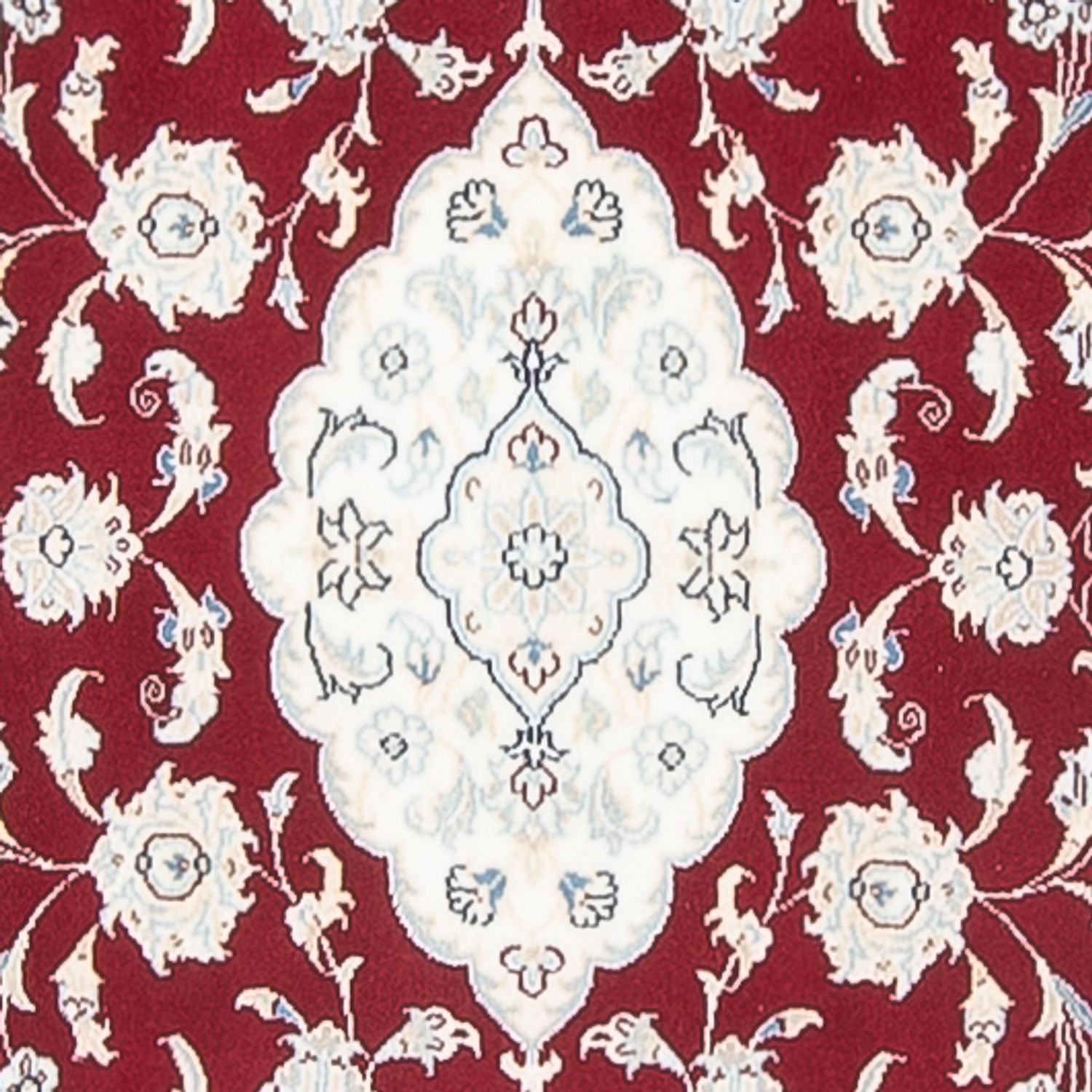 Tapis de couloir Tapis persan - Nain - Premium - 344 x 80 cm - rouge