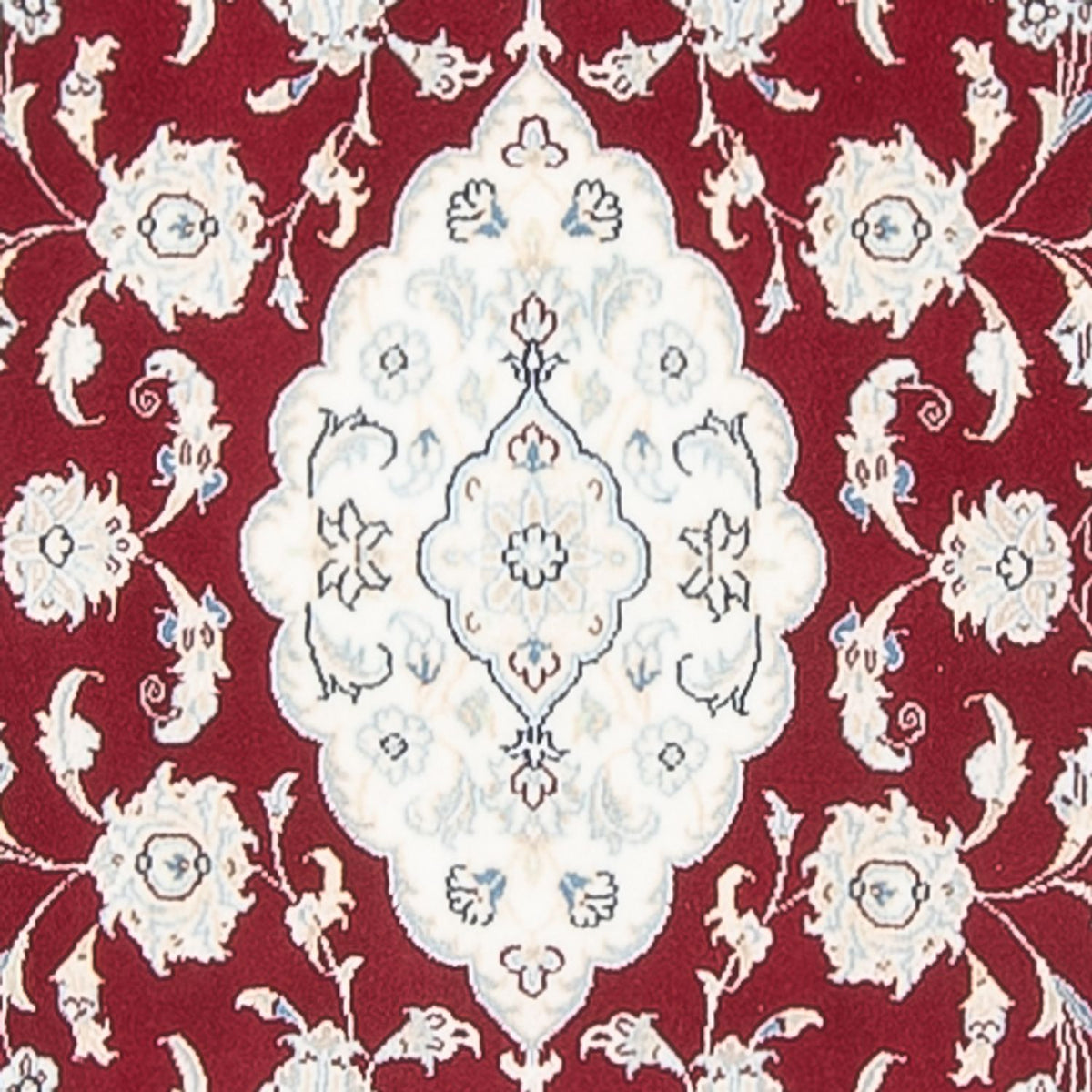 Tapis de couloir Tapis persan - Nain - Premium - 344 x 80 cm - rouge