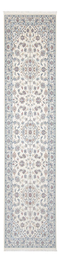 Tapis de couloir Tapis persan - Nain - Premium - 303 x 81 cm - crème