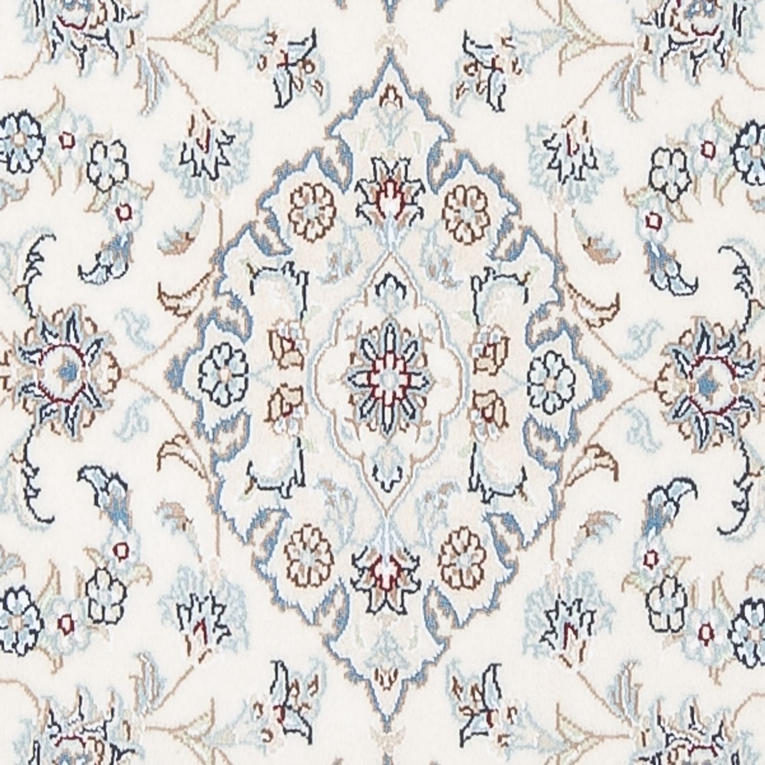 Tapis de couloir Tapis persan - Nain - Premium - 303 x 81 cm - crème