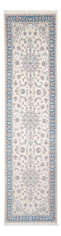 Tapis de couloir Tapis persan - Nain - Premium - 306 x 90 cm - crème