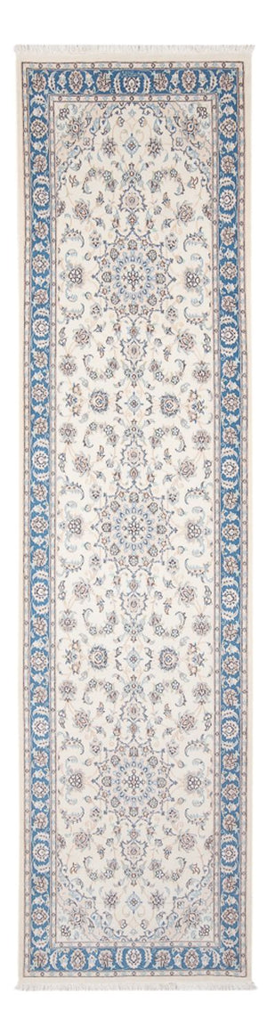 Tapis de couloir Tapis persan - Nain - Premium - 306 x 90 cm - crème