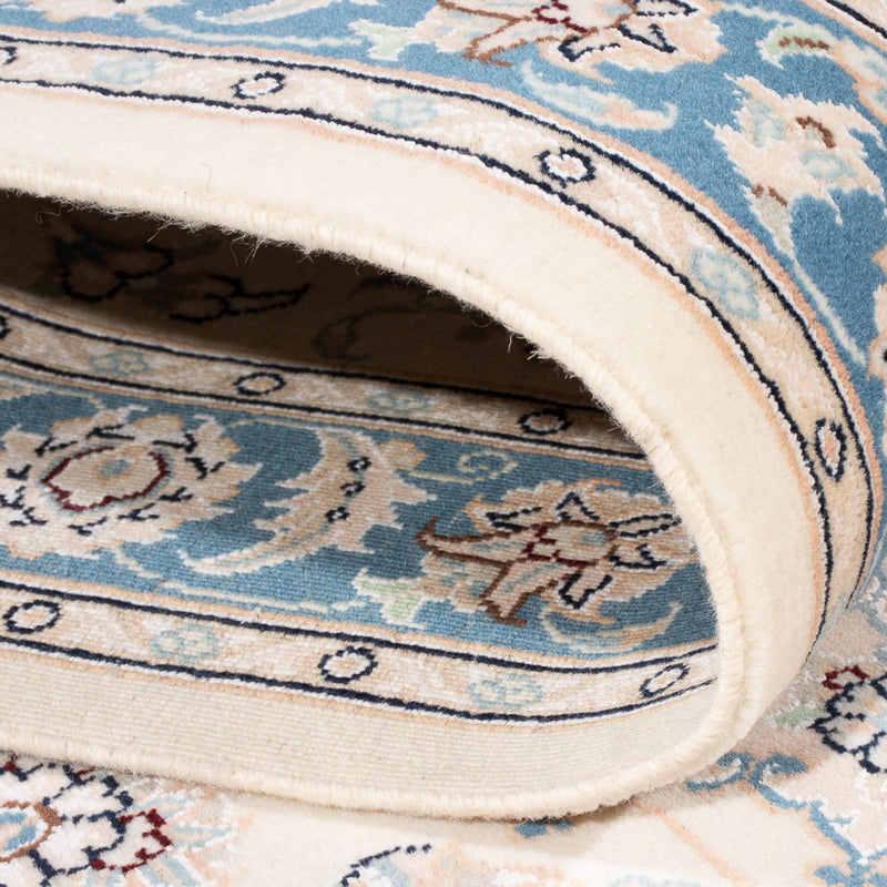 Tapis de couloir Tapis persan - Nain - Premium - 306 x 90 cm - crème