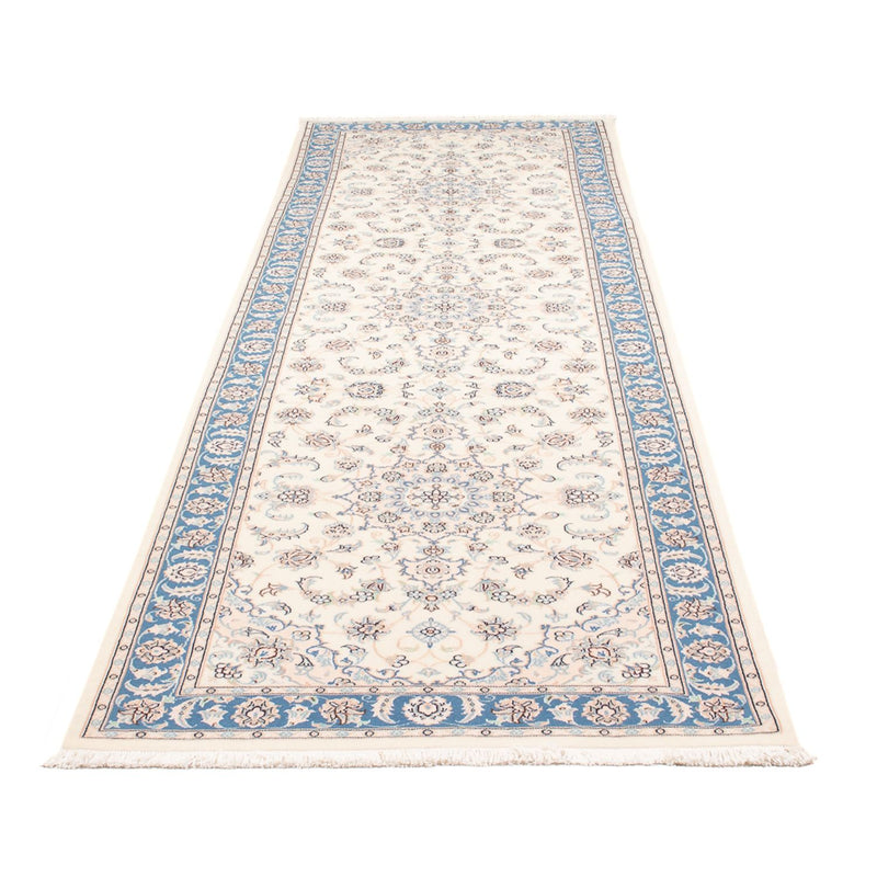 Tapis de couloir Tapis persan - Nain - Premium - 306 x 90 cm - crème