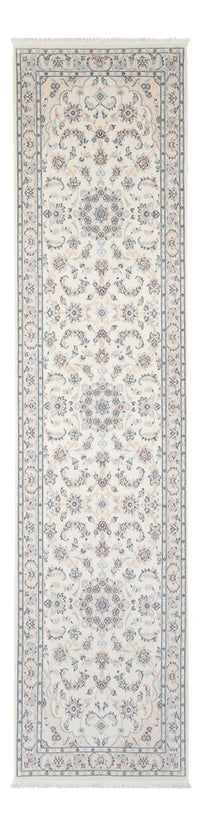 Tapis de couloir Tapis persan - Nain - Premium - 309 x 80 cm - crème