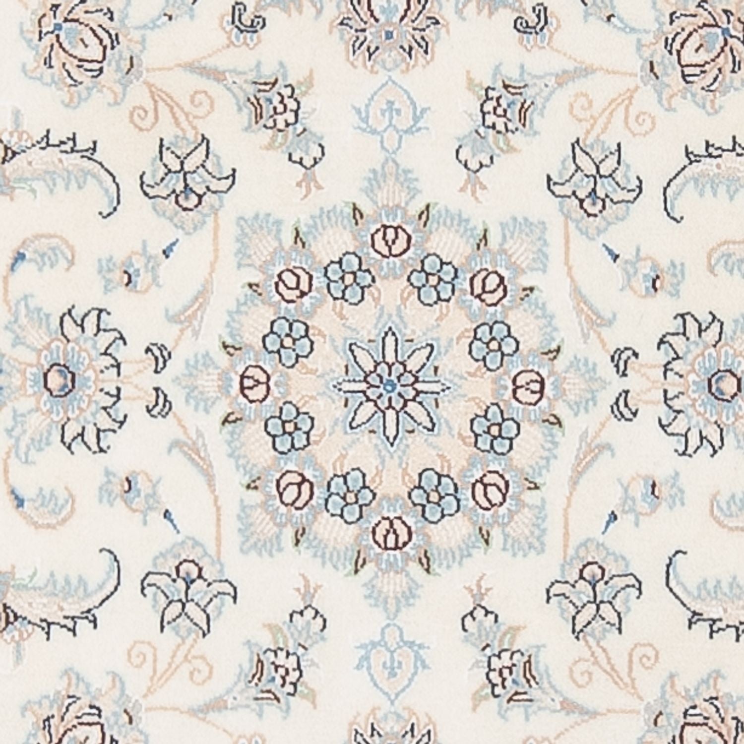 Tapis de couloir Tapis persan - Nain - Premium - 309 x 80 cm - crème