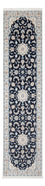 Tapis de couloir Tapis persan - Nain - Premium - 302 x 83 cm - bleu foncé