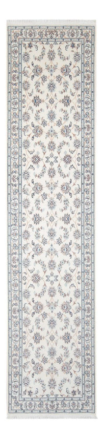 Tapis de couloir Tapis persan - Nain - Premium - 314 x 81 cm - crème