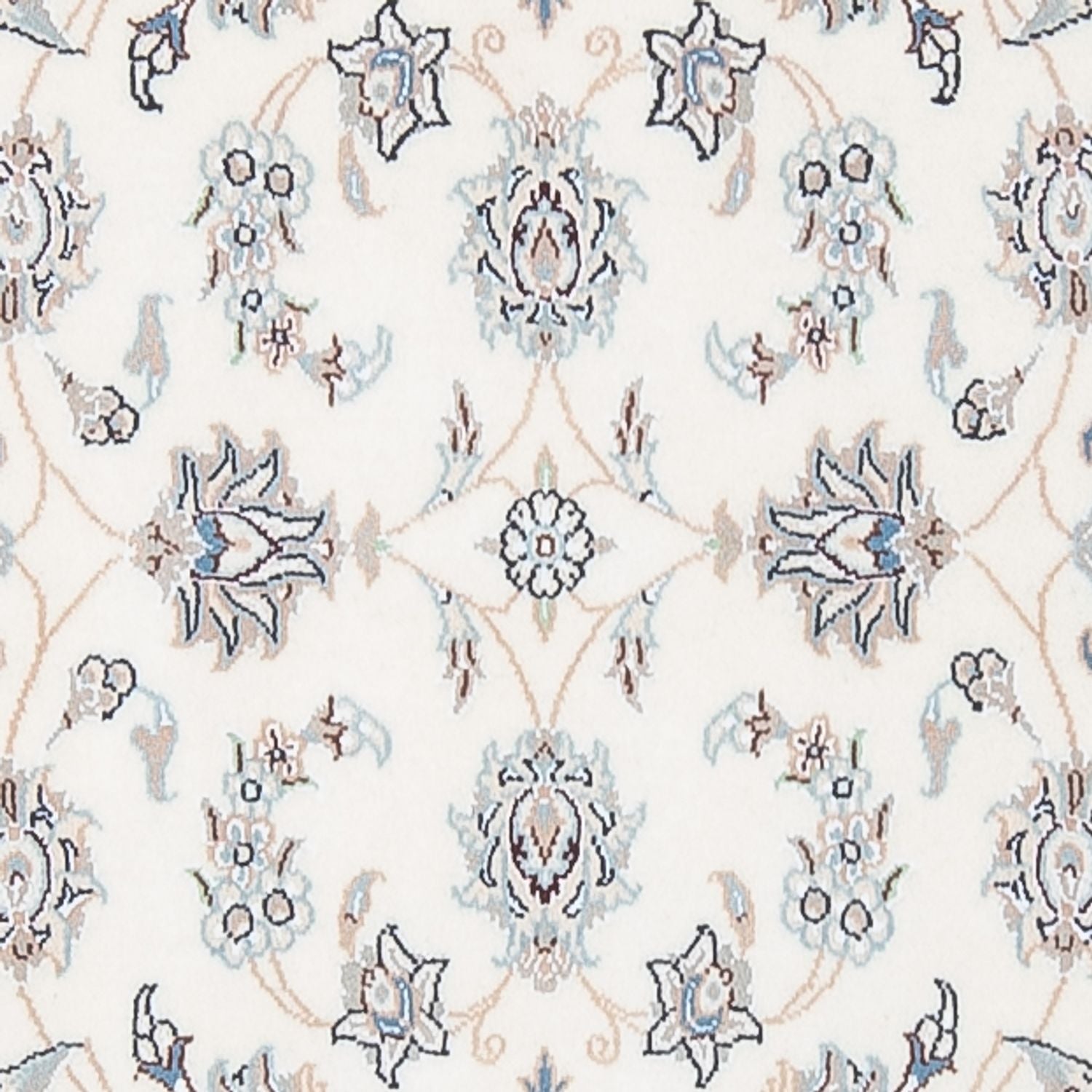 Tapis de couloir Tapis persan - Nain - Premium - 314 x 81 cm - crème