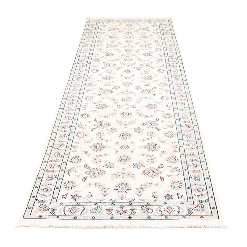 Tapis de couloir Tapis persan - Nain - Premium - 314 x 81 cm - crème