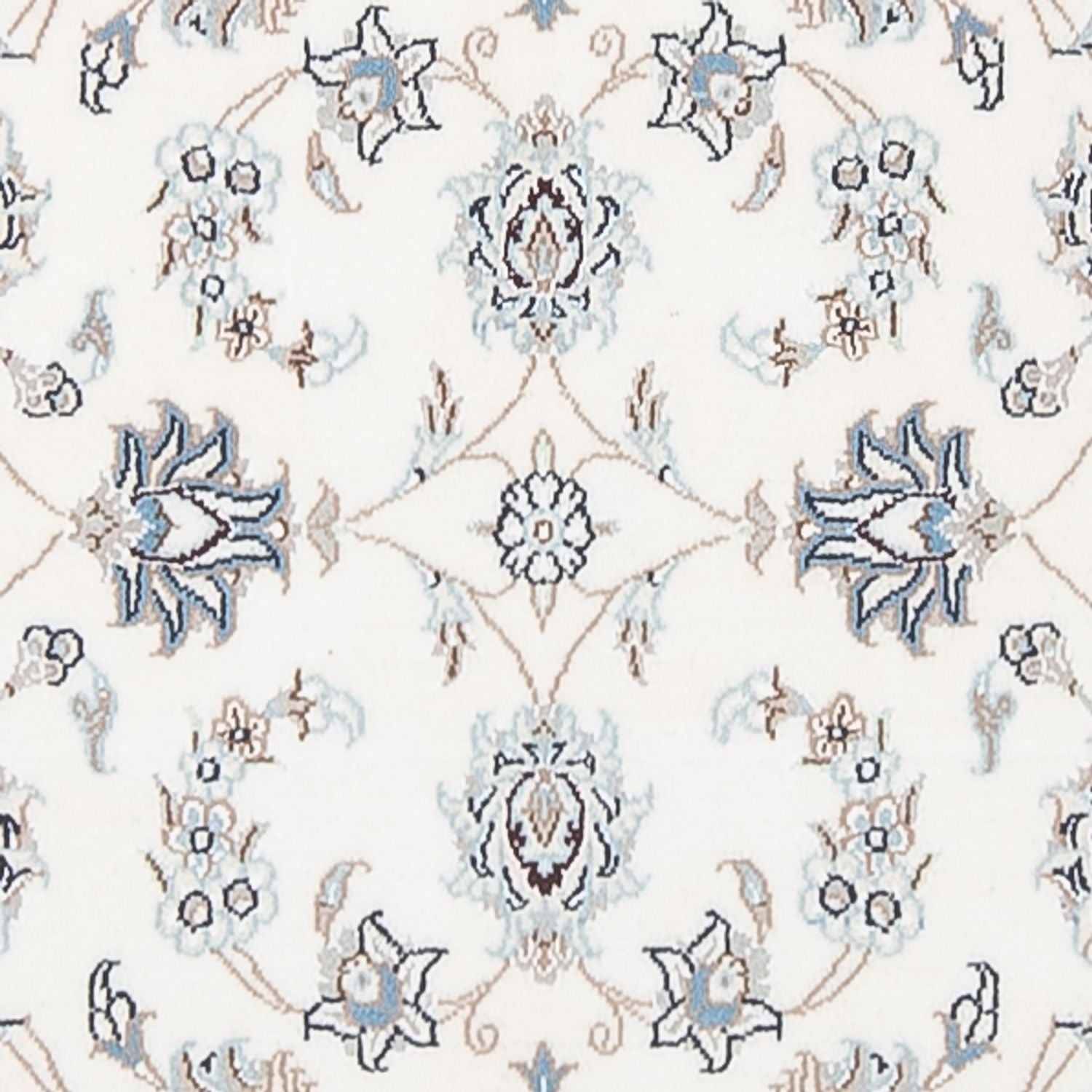 Tapis de couloir Tapis persan - Nain - Premium - 301 x 84 cm - crème