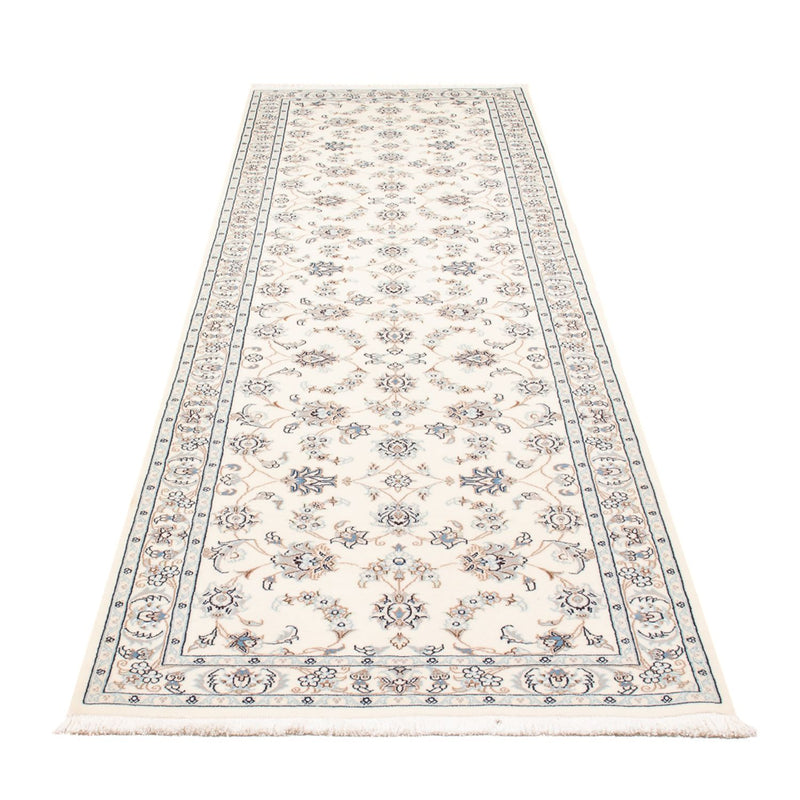 Tapis de couloir Tapis persan - Nain - Premium - 301 x 84 cm - crème