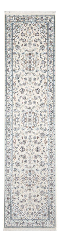Tapis de couloir Tapis persan - Nain - Premium - 295 x 80 cm - crème