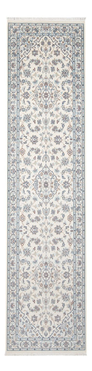 Tapis de couloir Tapis persan - Nain - Premium - 295 x 80 cm - crème