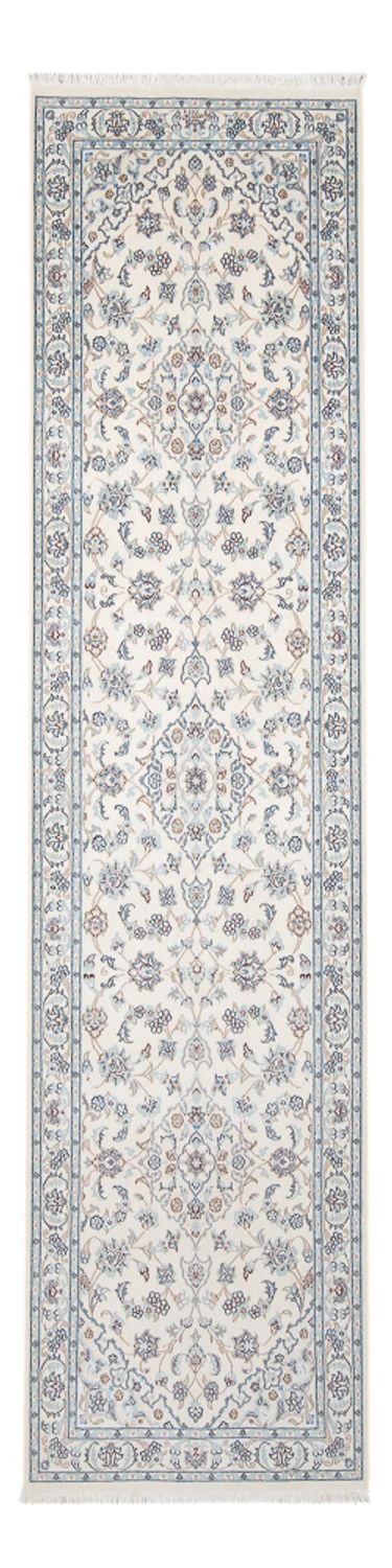 Tapis de couloir Tapis persan - Nain - Premium - 295 x 80 cm - crème