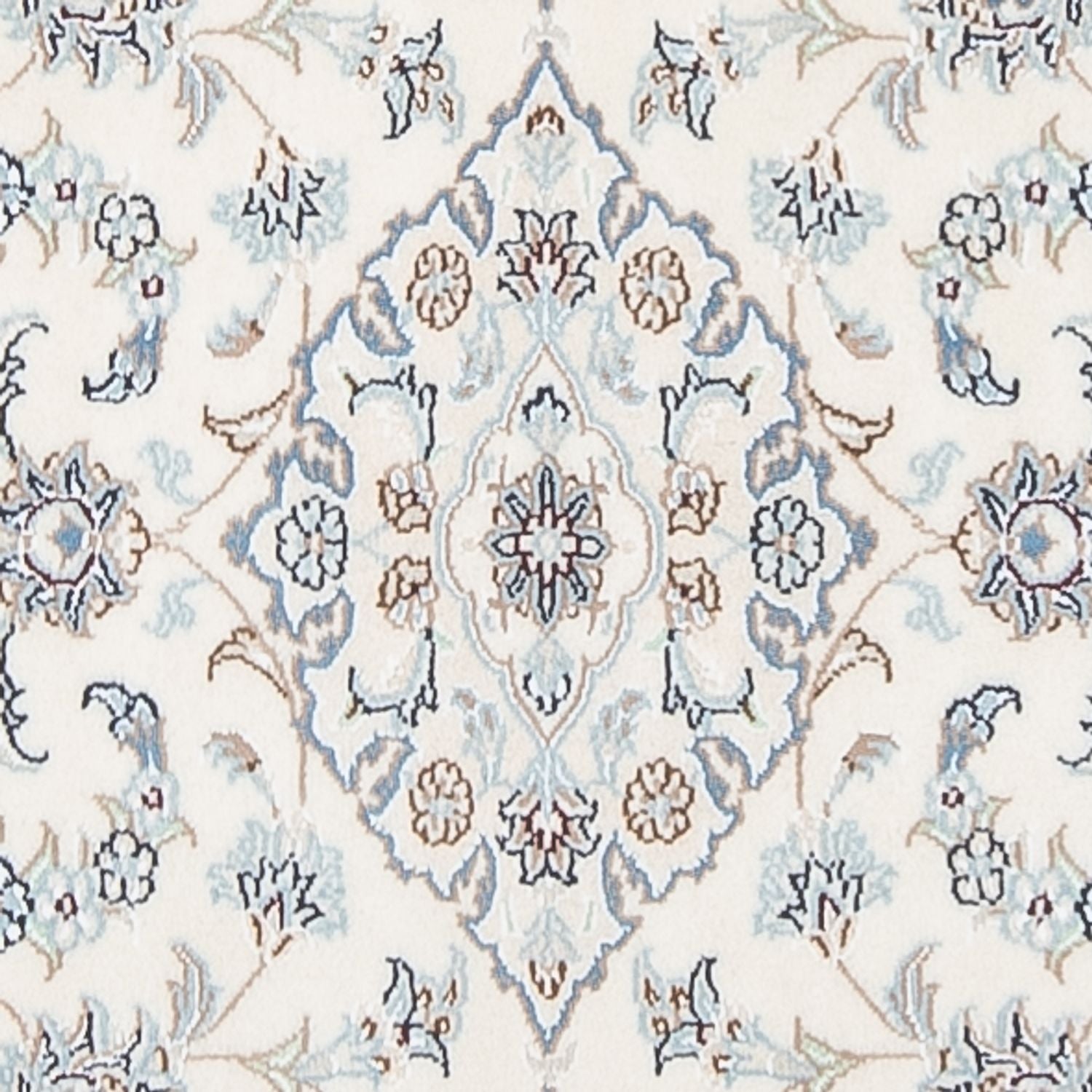Tapis de couloir Tapis persan - Nain - Premium - 295 x 80 cm - crème
