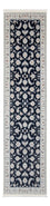 Tapis de couloir Tapis persan - Nain - Premium - 302 x 82 cm - bleu foncé