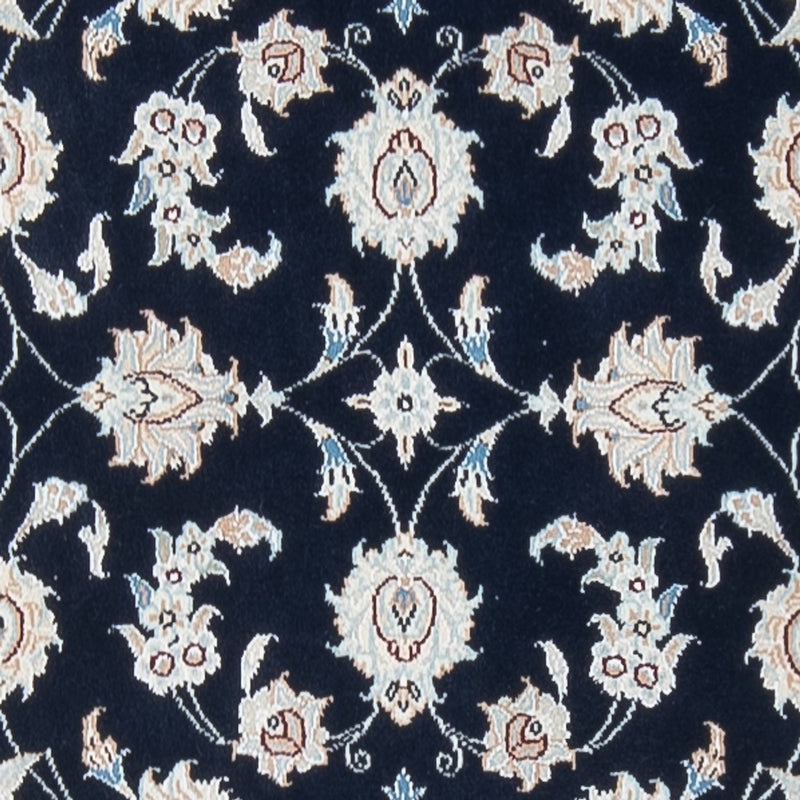 Tapis de couloir Tapis persan - Nain - Premium - 302 x 82 cm - bleu foncé