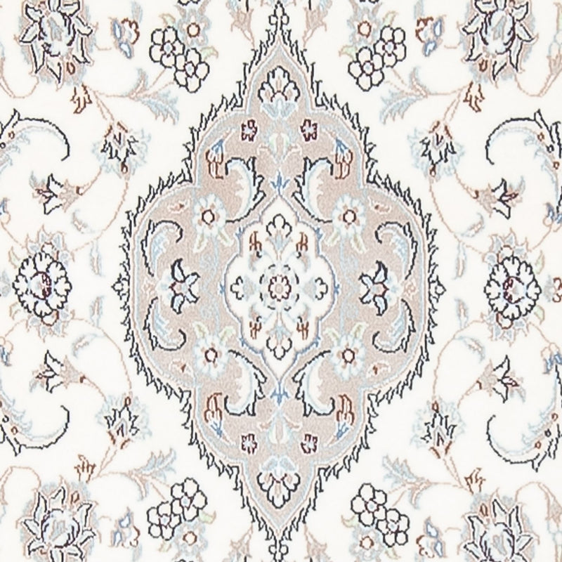 Tapis de couloir Tapis persan - Nain - Premium - 410 x 90 cm - crème