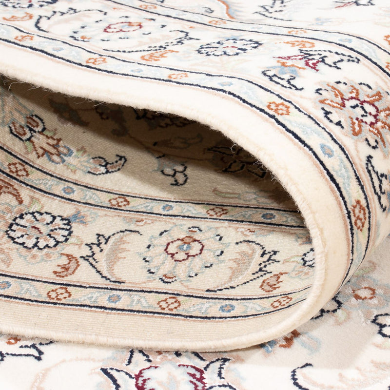 Tapis de couloir Tapis persan - Nain - Premium - 410 x 90 cm - crème