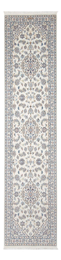 Tapis de couloir Tapis persan - Nain - Premium - 304 x 80 cm - crème