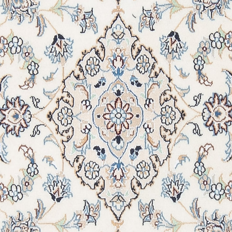 Tapis de couloir Tapis persan - Nain - Premium - 304 x 80 cm - crème