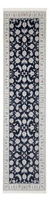 Tapis de couloir Tapis persan - Nain - Premium - 301 x 82 cm - bleu foncé