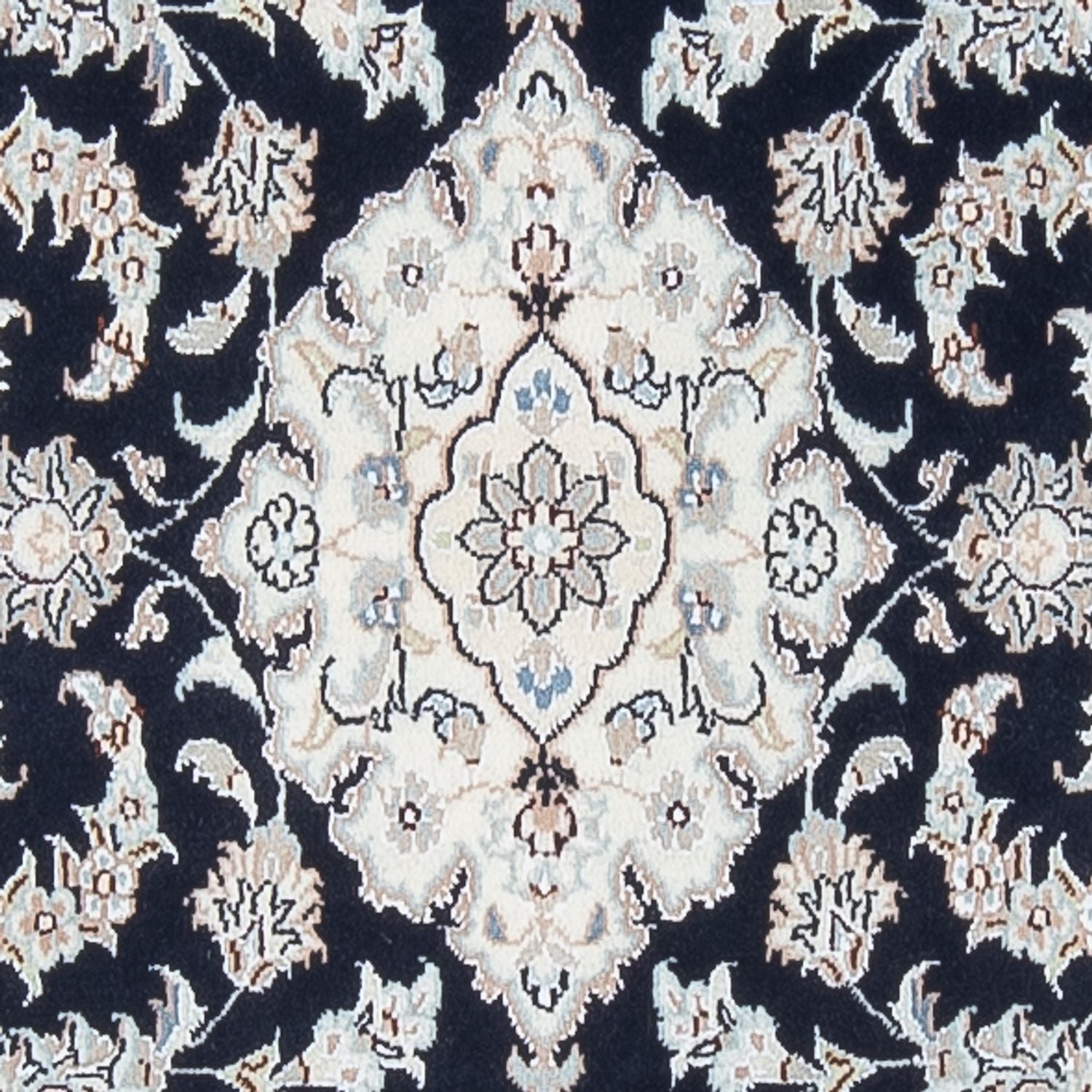 Tapis de couloir Tapis persan - Nain - Premium - 299 x 84 cm - bleu foncé