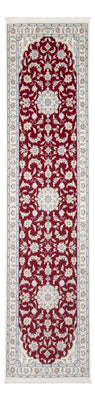 Tapis de couloir Tapis persan - Nain - Premium - 302 x 82 cm - rouge