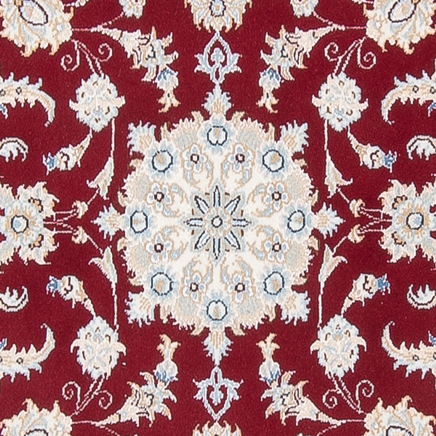 Tapis de couloir Tapis persan - Nain - Premium - 302 x 82 cm - rouge