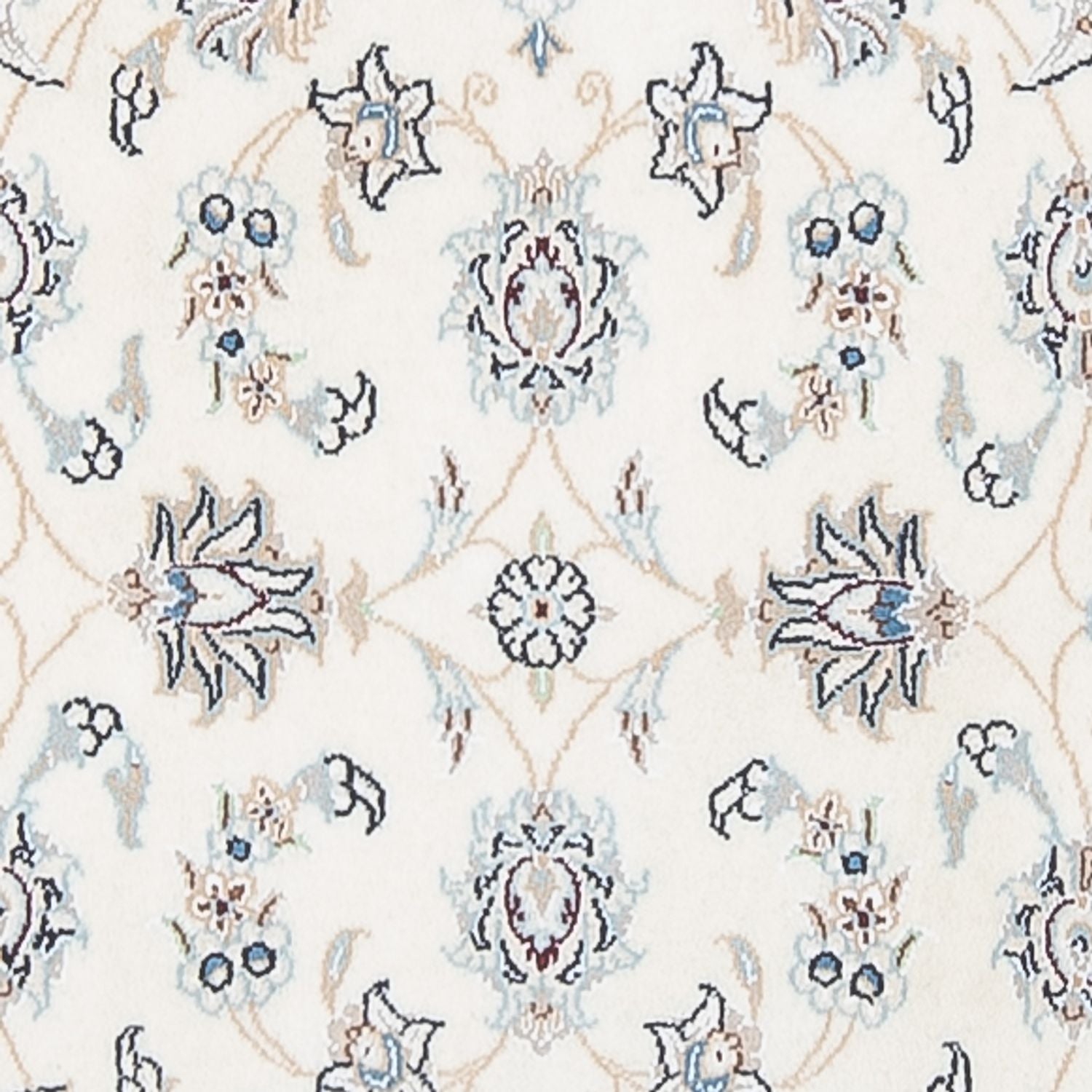 Tapis de couloir Tapis persan - Nain - Premium - 292 x 81 cm - crème