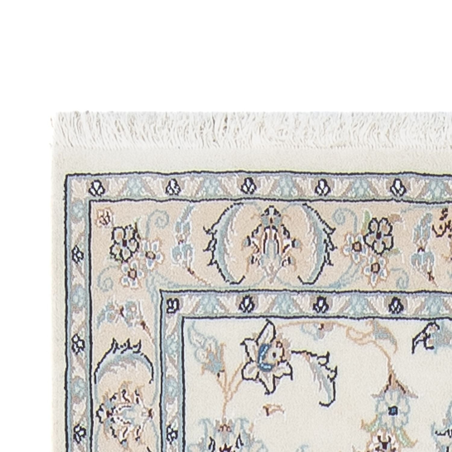 Tapis de couloir Tapis persan - Nain - Premium - 292 x 81 cm - crème
