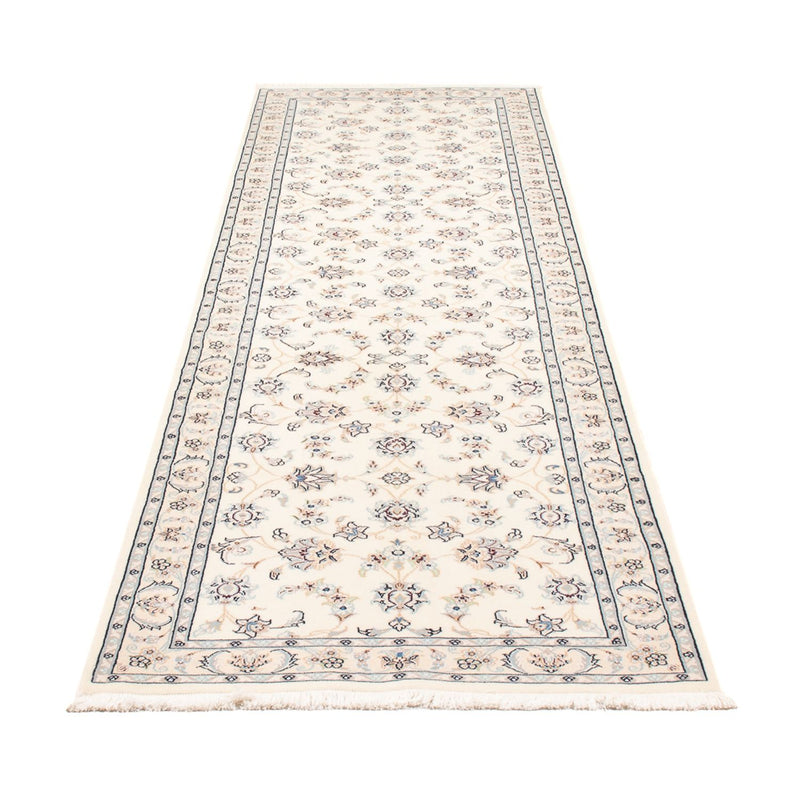 Tapis de couloir Tapis persan - Nain - Premium - 292 x 81 cm - crème