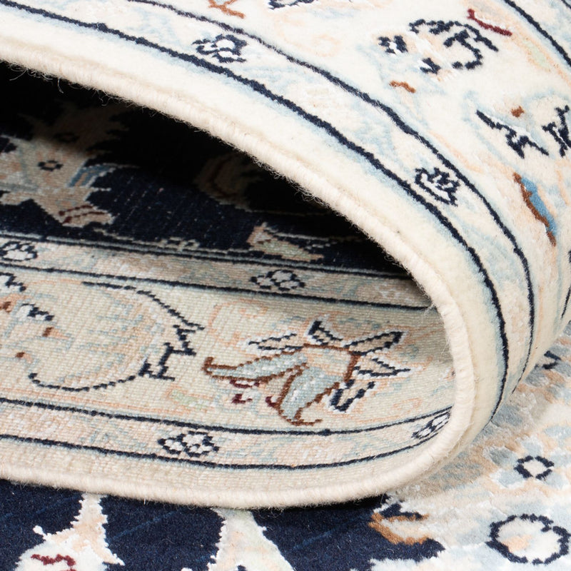 Tapis de couloir Tapis persan - Nain - Premium - 322 x 80 cm - bleu foncé