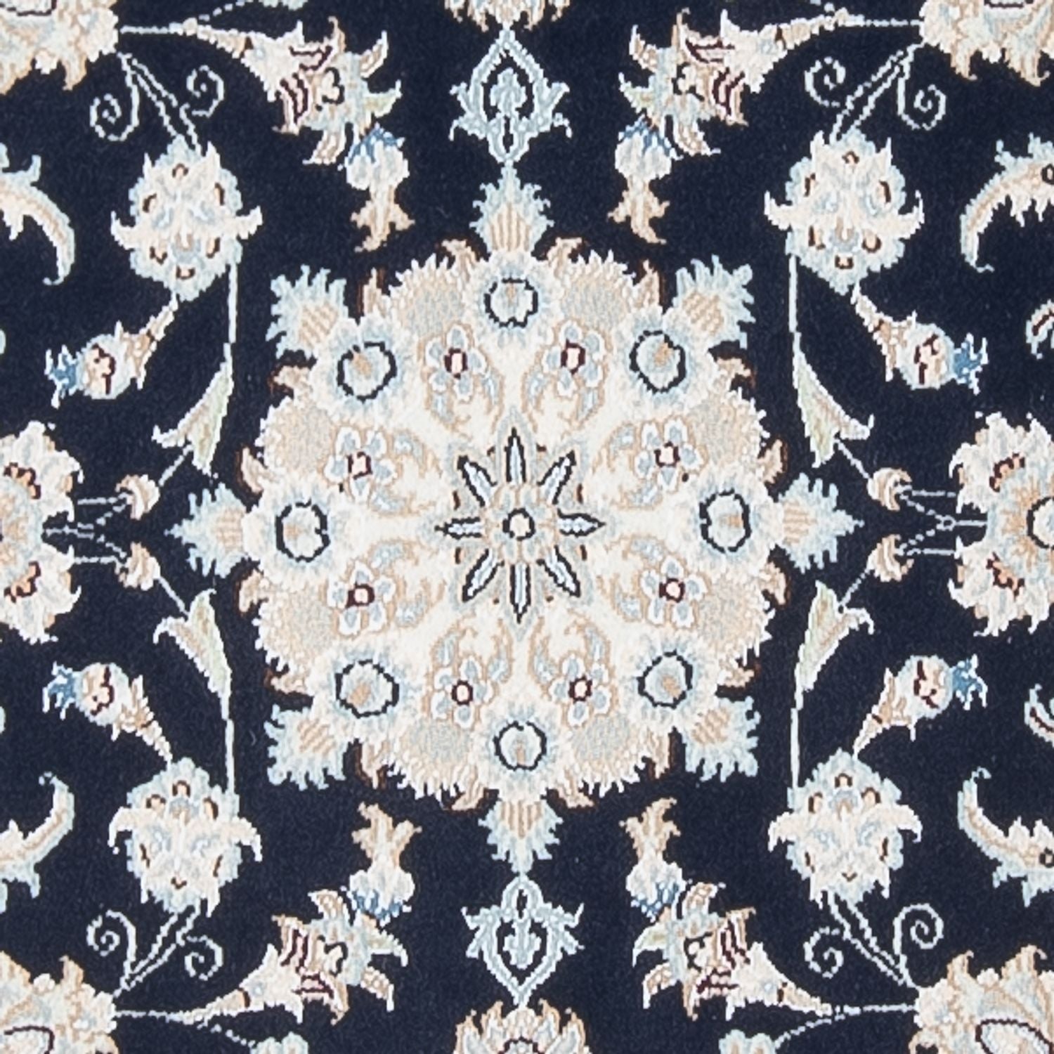 Tapis de couloir Tapis persan - Nain - Premium - 301 x 83 cm - bleu foncé