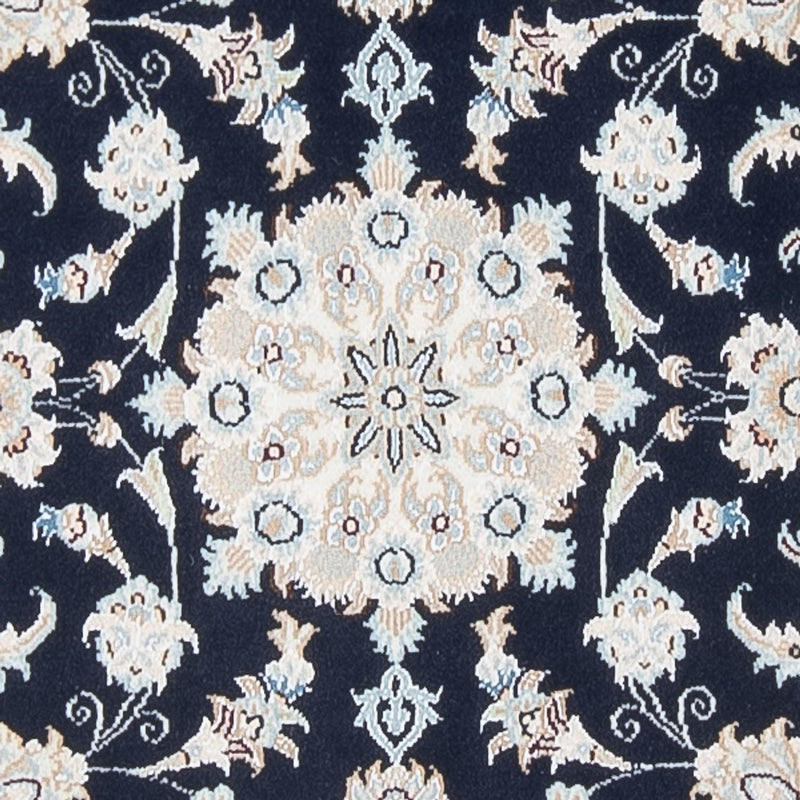 Tapis de couloir Tapis persan - Nain - Premium - 301 x 83 cm - bleu foncé