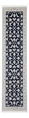 Tapis de couloir Tapis persan - Nain - Premium - 290 x 81 cm - bleu foncé