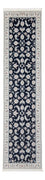 Tapis de couloir Tapis persan - Nain - Premium - 290 x 81 cm - bleu foncé