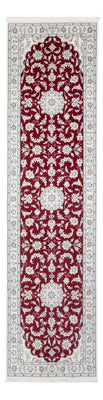 Tapis de couloir Tapis persan - Nain - Premium - 297 x 81 cm - rouge
